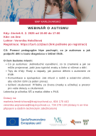 On-line seminář pro pedagogy zaměřený na porozumění autismu a podporu ve třídě 1